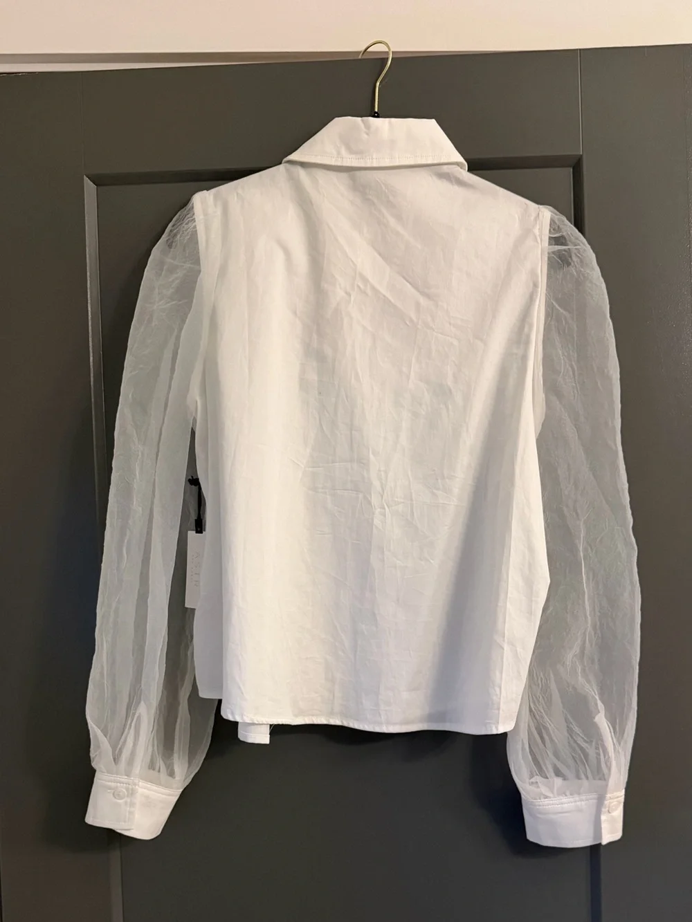 ✨ NEW WITH TAGS | ASTR the Label Organza Puff Sleeve Blouse